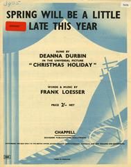 Spring Will Be A Little Late This Year (from 'Christmas Holiday') 