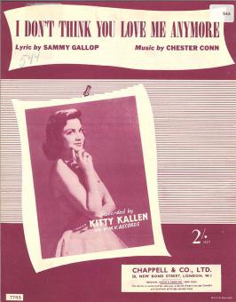 I Don't Think You Love Me Anymore 