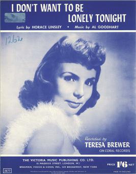 I Don't Want To Be Lonely Tonight 