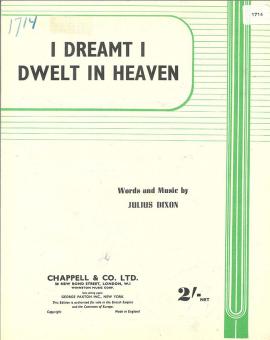 I Dreamt I Dwelt In Heaven 
