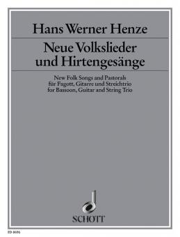 Neue Volkslieder und Hirtengesänge 