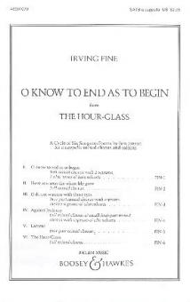 O Know To End As To Begin 