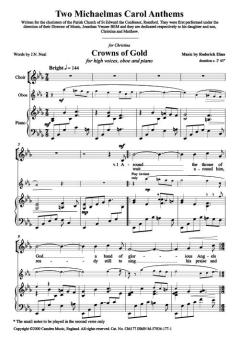 2 Michaelmas Carol Anthems 