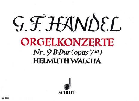 Orgel-Konzert Nr. 9 B-Dur op. 7/3 HWV 308 