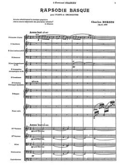 Rapsodie basque op. 9 