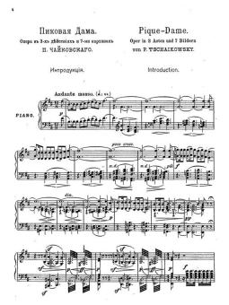 Pique Dame op. 68 