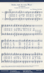 Brüder, habt ihr / Wo fährst du hin 