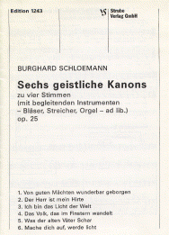 6 geistliche Kanons 