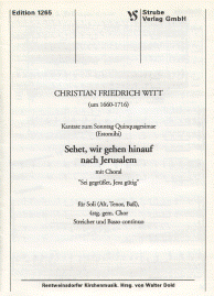 Sehet, wir gehn hinauf 