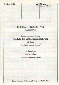 Und da der Sabbat vergangen war 