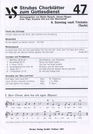 6. Sonntag nach Trinitatis (Taufe) 