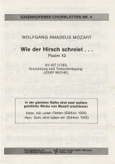 Wie der Hirsch schreiet (Psalm 42, KV 437) 