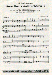 Stern überm Weihnachtshaus 