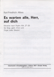 Es warten alle, Herr, auf dich 