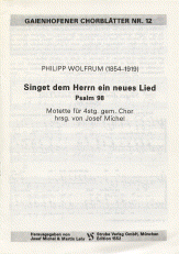 Singet dem Herrn 