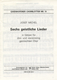 Sechs geistliche Lieder 