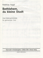 Bethlehem, du kleine Stadt 