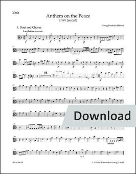 Anthem on the Peace HWV 266 (267) Download