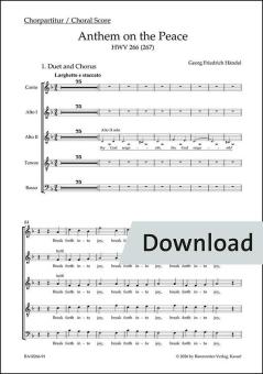 Anthem on the Peace HWV 266 (267) Download