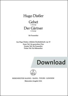 Gebet (1.Fassung) - Der Gärtner (2. Fassung) Download