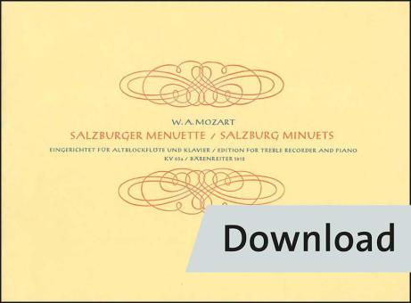 Salzburger Menuette KV 65a Download