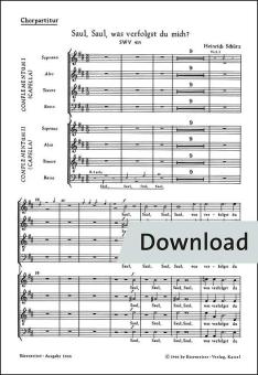 Saul, Saul, was verfolgst du mich? Nr. 18 SWV 415 Download