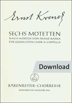 Sechs Motetten Download