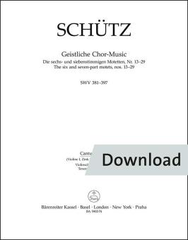 Geistliche Chor-Music SWV 381-397 