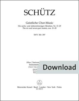 Geistliche Chor-Music SWV 381-397 