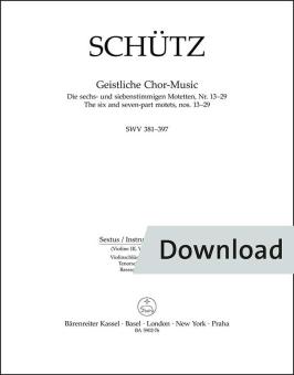 Geistliche Chor-Music SWV 381-397 