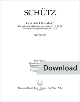 Geistliche Chor-Music SWV 381-397 