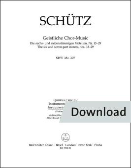 Geistliche Chor-Music SWV 381-397 