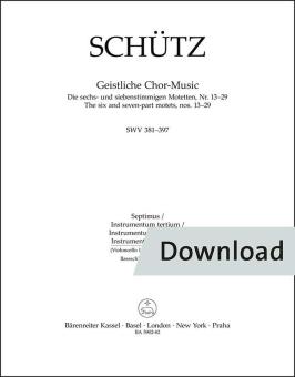 Geistliche Chor-Music SWV 381-397 