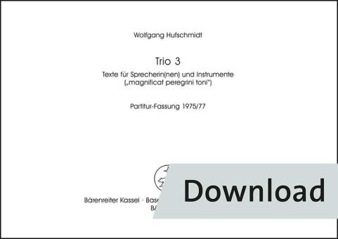 Trio 3 "magnificat peregrini toni" (1975/1977) 