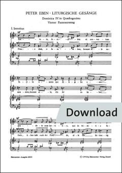 Dominica IV in Quadragesima - Proprium zum 4. Fastensonntag: Laetare Jerusalem - Freue dich, o Jerusalem 