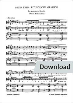 In Ascensione Domini - Proprium zu Christi Himmelfahrt: Viri Galilaei - Ihr Männer von Galiläa 