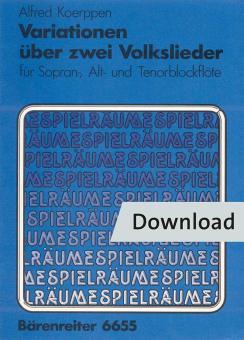 Variationen über 2 Volkslieder Download