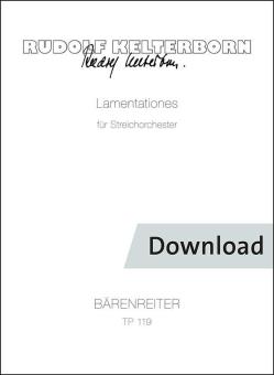 Lamentationes für Streicher (1961) 
