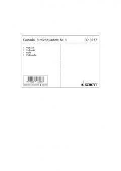 Streichquartett Nr. 1 F-Moll Standard