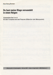 Du hast meine Klage verwandelt 