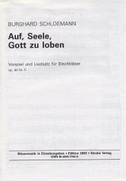 Auf, Seele, Gott zu loben op. 40 Nr. 11 