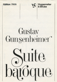 Suite baroque für Streichorchester 