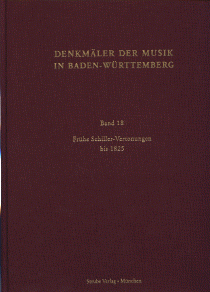 Frühe Schiller-Vertonungen bis 1825 