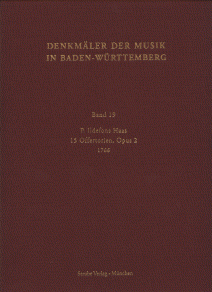 15 Offertorien op. 2 von 1766 