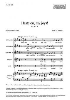 Haste on, my joys! 
