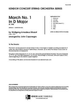 March No. 1 In D Major 