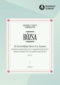 To Everything There Is a Season op. 21 