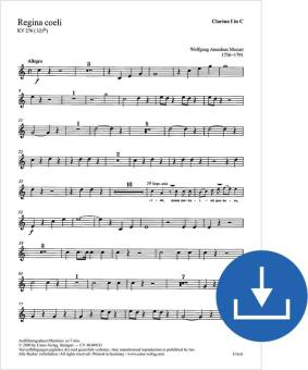 Regina coeli KV 276 (321b) 