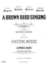 A Brown Bird Singing 