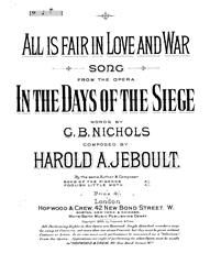 All Is Fair In Love And War 